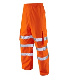 LEO WORKWEAR INSTOW ISO 20471 Cl 1 Breathable Cargo Overtrouser